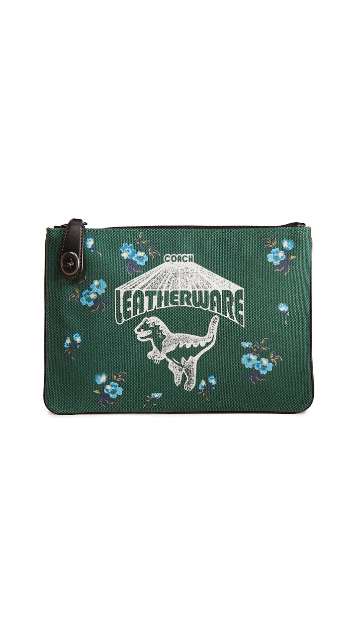 Coach 1941 Rexy Canvas Turnlock Pouch