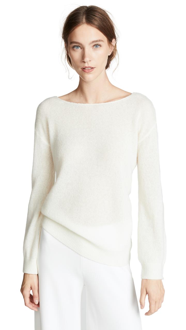 Adam Lippes Boat Neck Cashmere Sweater