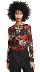 Alice Olivia Delaina Crew Neck Top