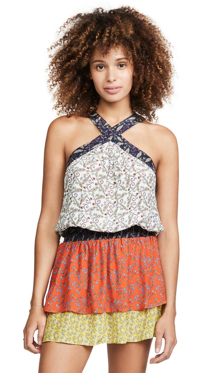 Ramy Brook Printed Crystal Dress
