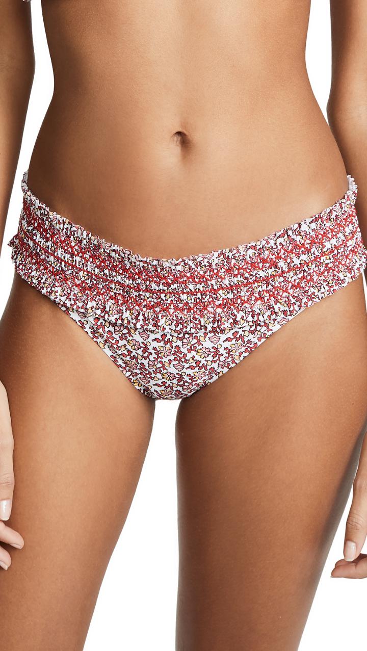 Tory Burch Costa Printed Hipster Bikini Bottoms