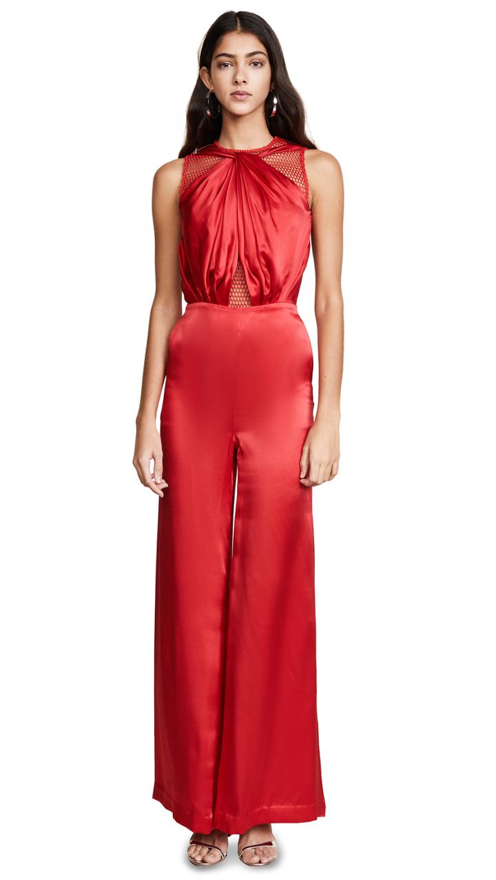 Vatanika Draped Silk Jumpsuit