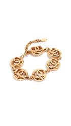 What Goes Around Comes Around Chanel Gold Cc Circle Bracelet