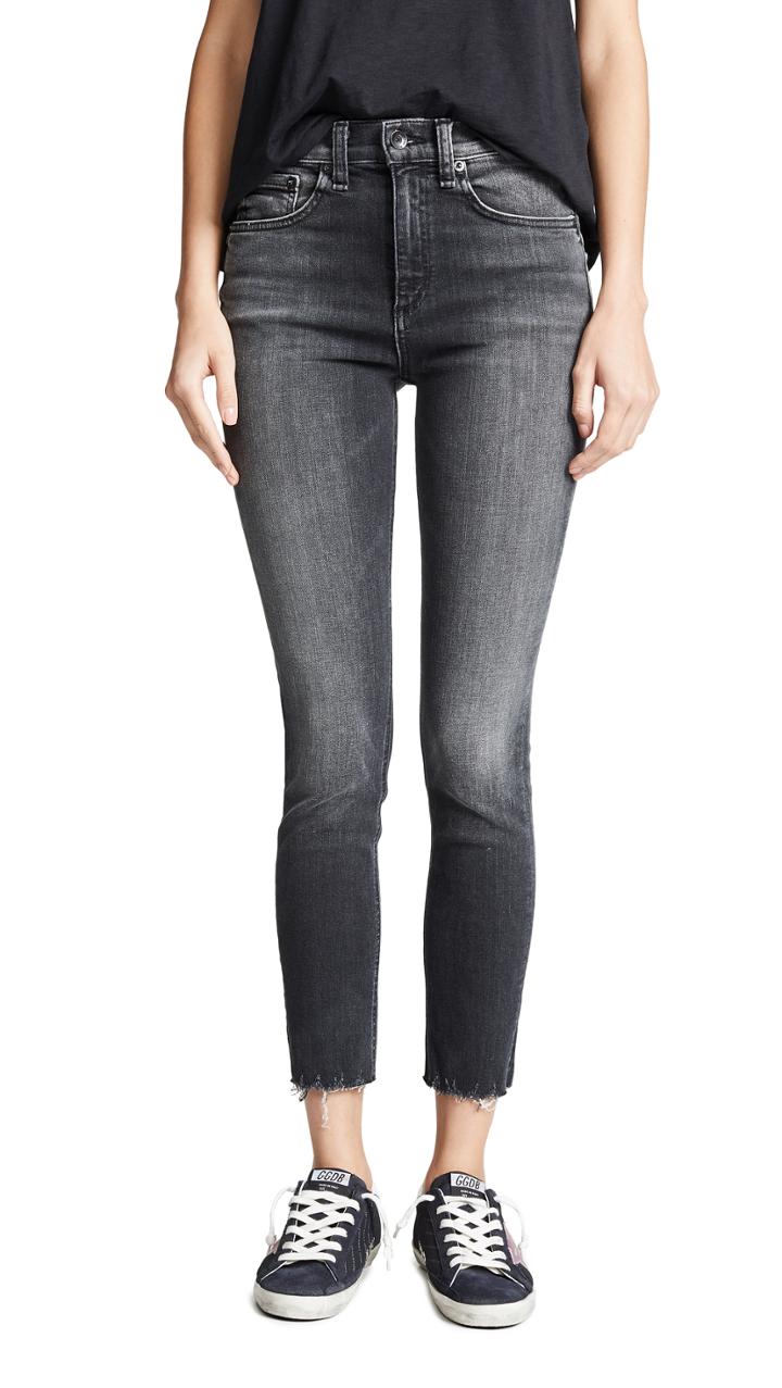 Rag Bone Jean Highrise Ankle Skinny Jeans