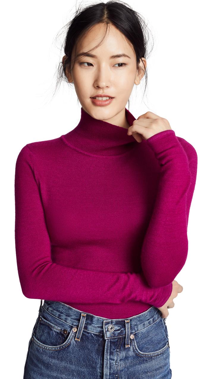 Prabal Gurung Carina Cashmere Turtleneck Sweater