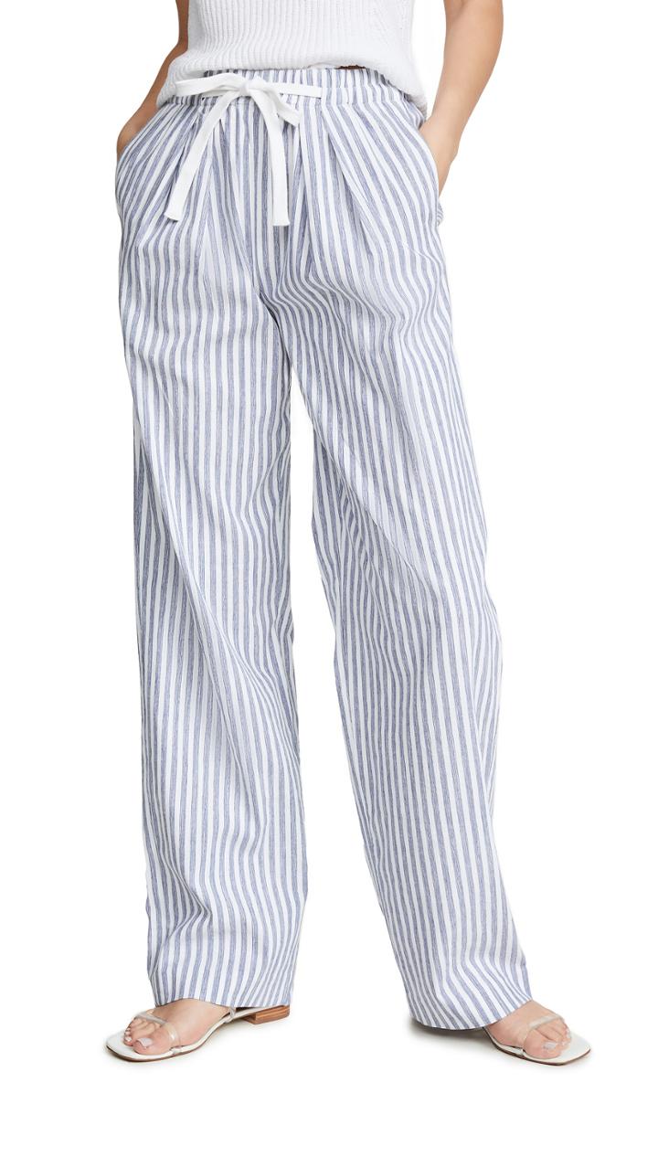 Vince Wide Leg Stripe Pants