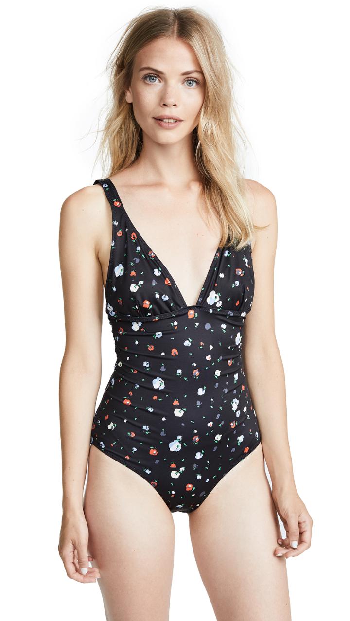 Ganni Pineberry One Piece Swimsuit