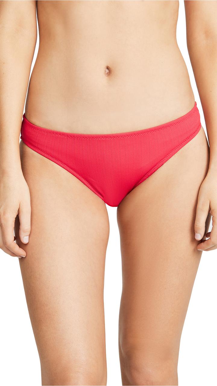 Madewell Second Wave Ribbed Bikini Bottoms