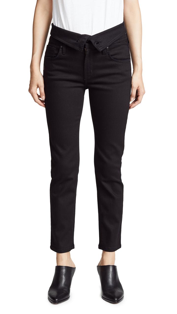 James Jeans Folie Twill Fold Over Jeans