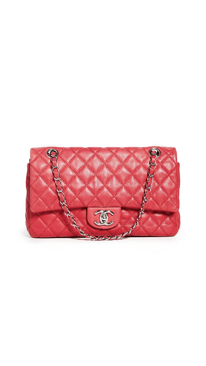 What Goes Around Comes Around Chanel Red Caviar 2 55 10 Flap Bag 