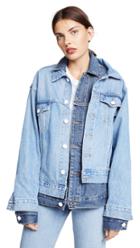 Monse Double Collar Denim Jacket