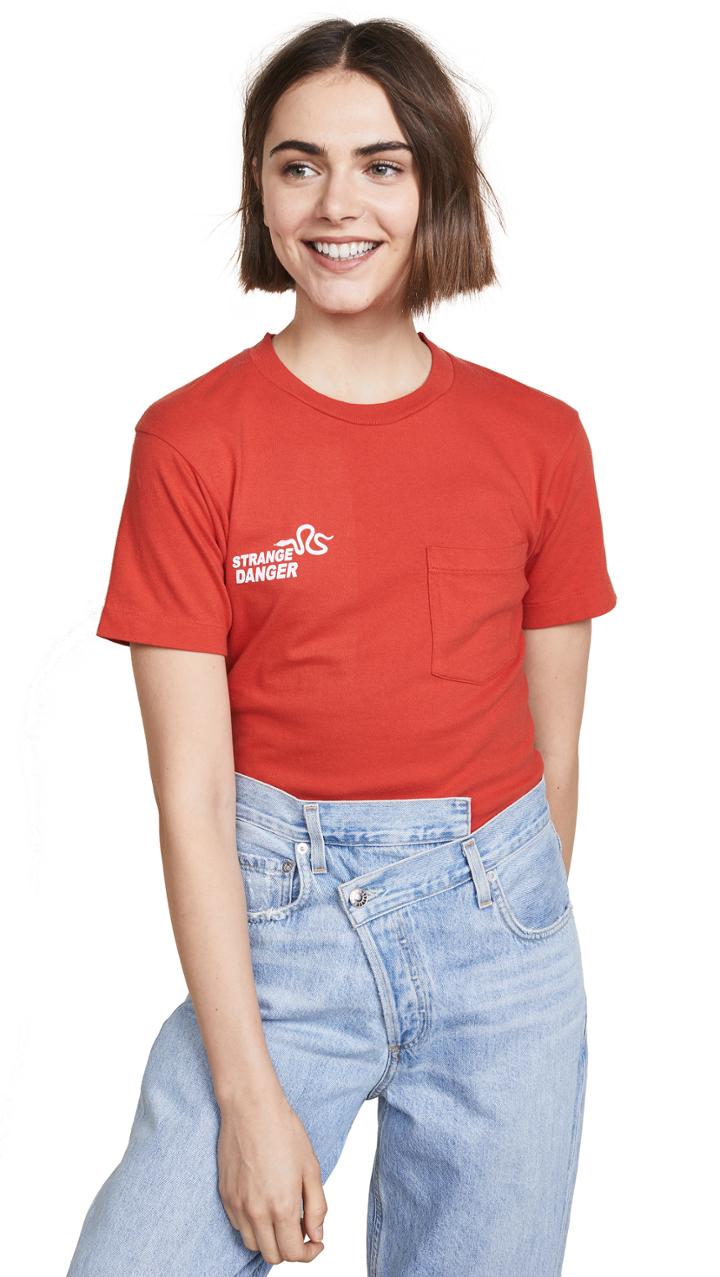 Agolde Stranger Danger Pocket Tee