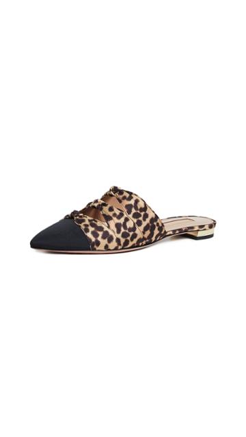 Aquazzura Mondaine Mules Flats