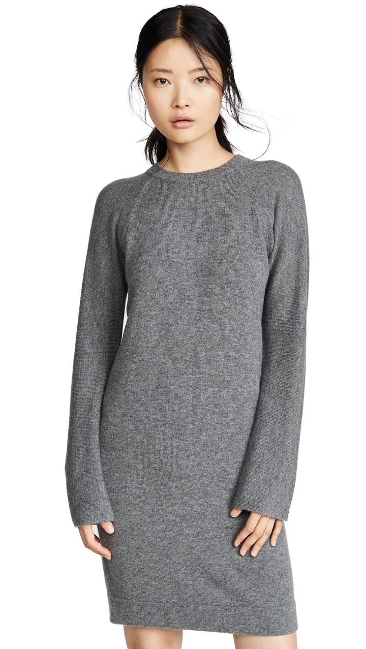 Vince Wool Raglan Crew Dress