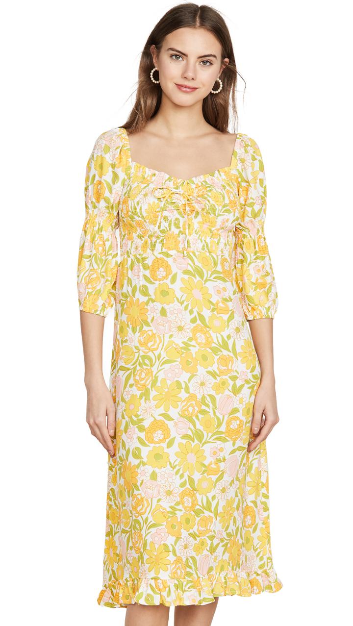 Faithfull The Brand Nora Midi Dress