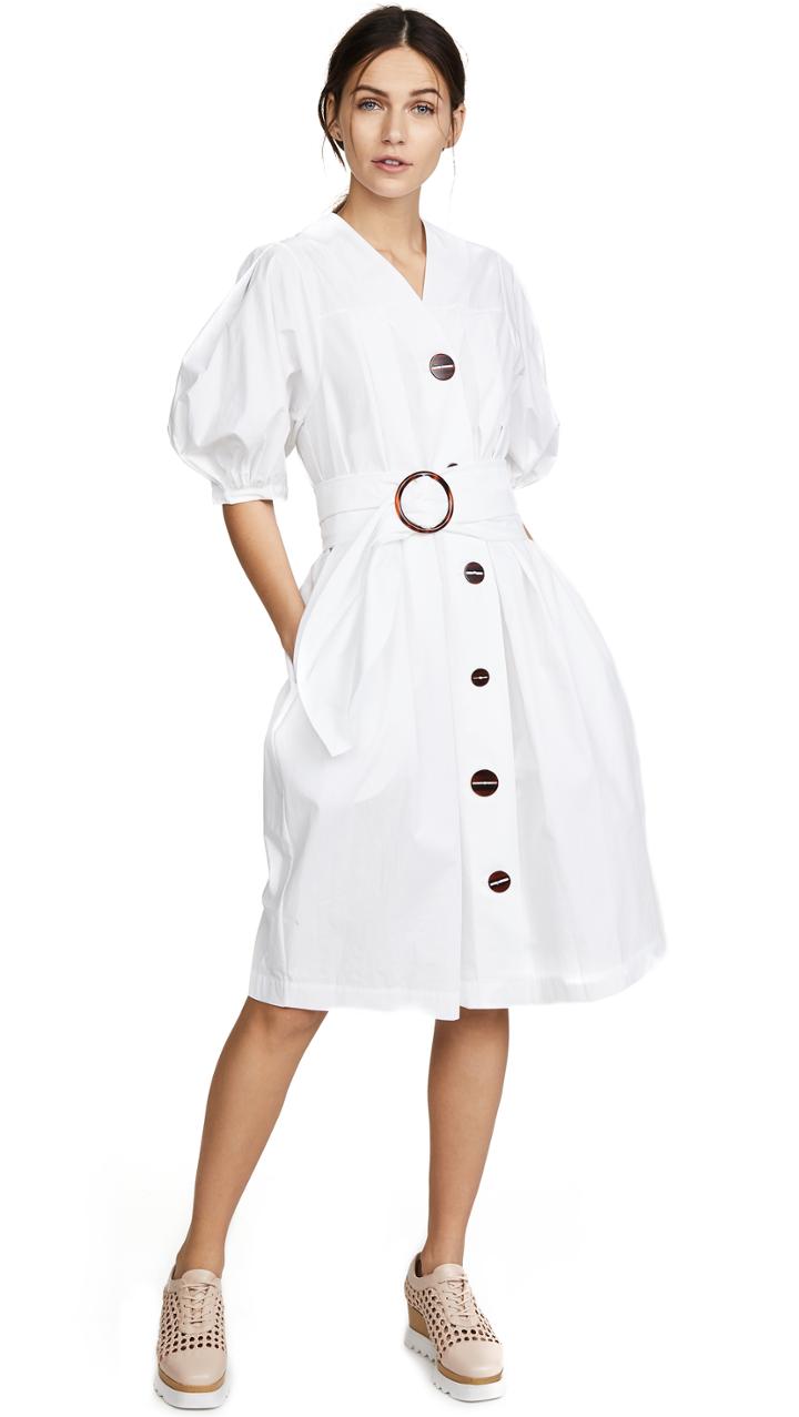 Isa Arfen Full Sleeve Button Down Dress