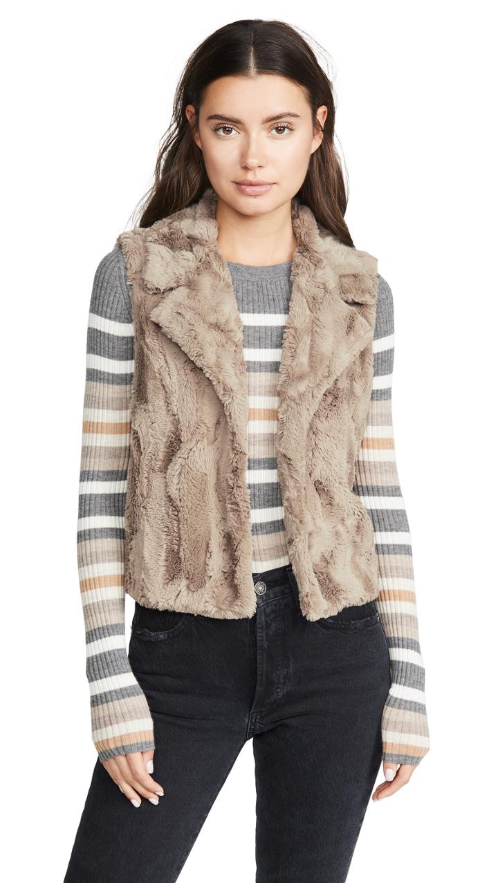 Bb Dakota Jack By Bb Dakota Aint It Fuzzy Faux Fur Vest