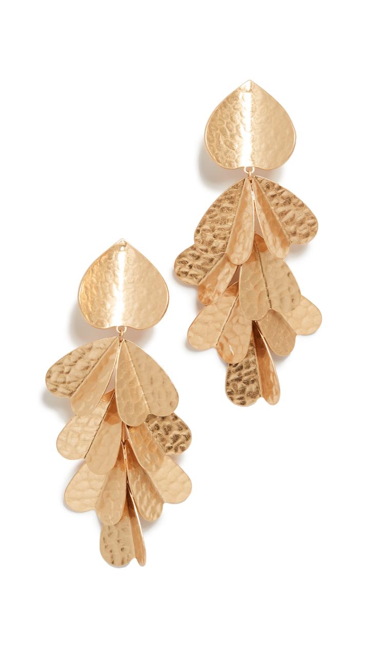 Kate Spade New York Metal Petal Statement Earrings