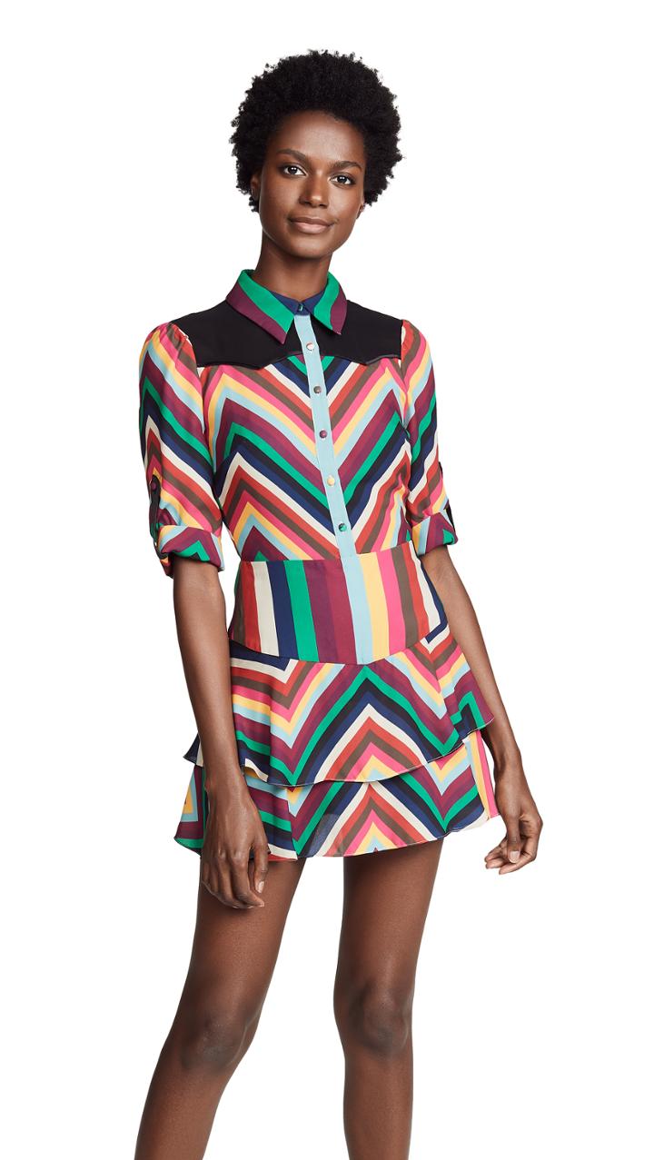 Alice Olivia Hazeline Short Dress