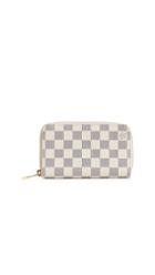 What Goes Around Comes Around Louis Vuitton Damier Ebene Azur Zippy Compact Wallet