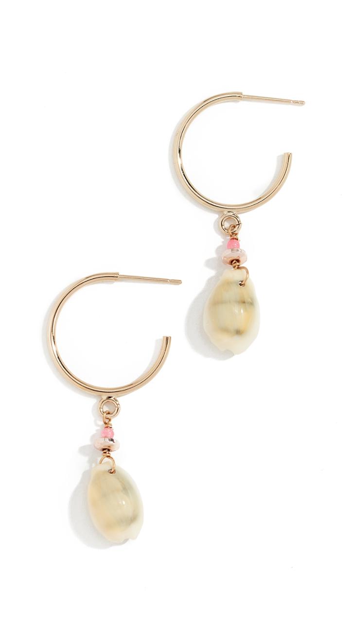 Isabel Marant Boucle Shell Hoop Earrings