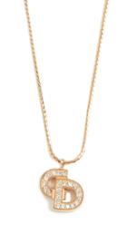 What Goes Around Comes Around Dior Gold Crystal Necklace