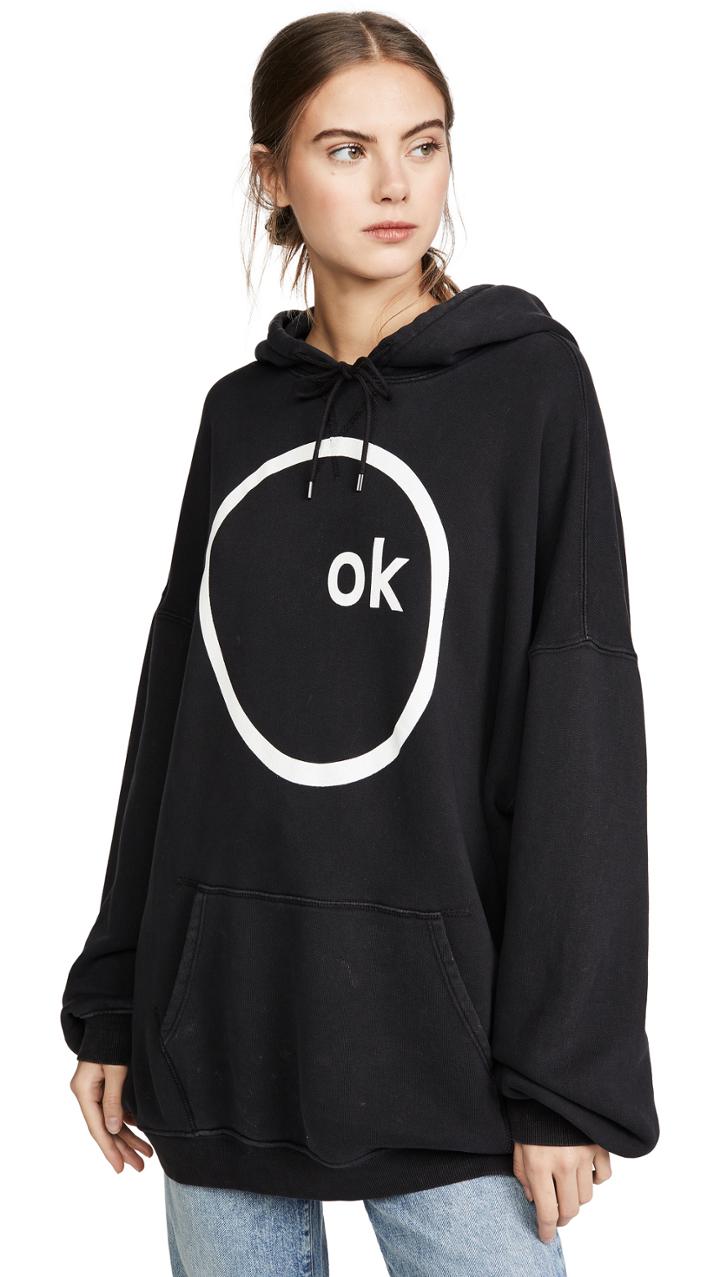 R13 Ok Computer Oversized Hoodie