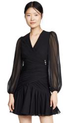 Jill Jill Stuart Ruched V Neck Dress