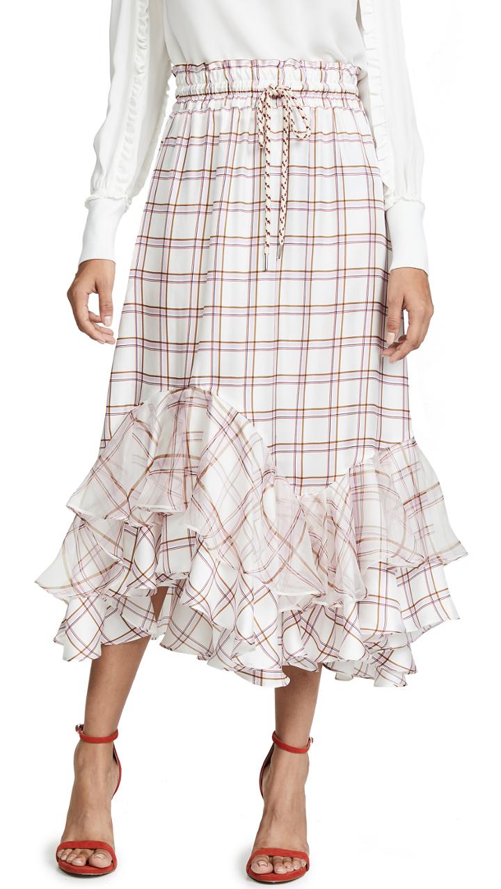 Lee Mathews Holly Ruffle Skirt