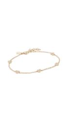 Ef Collection 14k Mini Diamond Heart Chain Bracelet