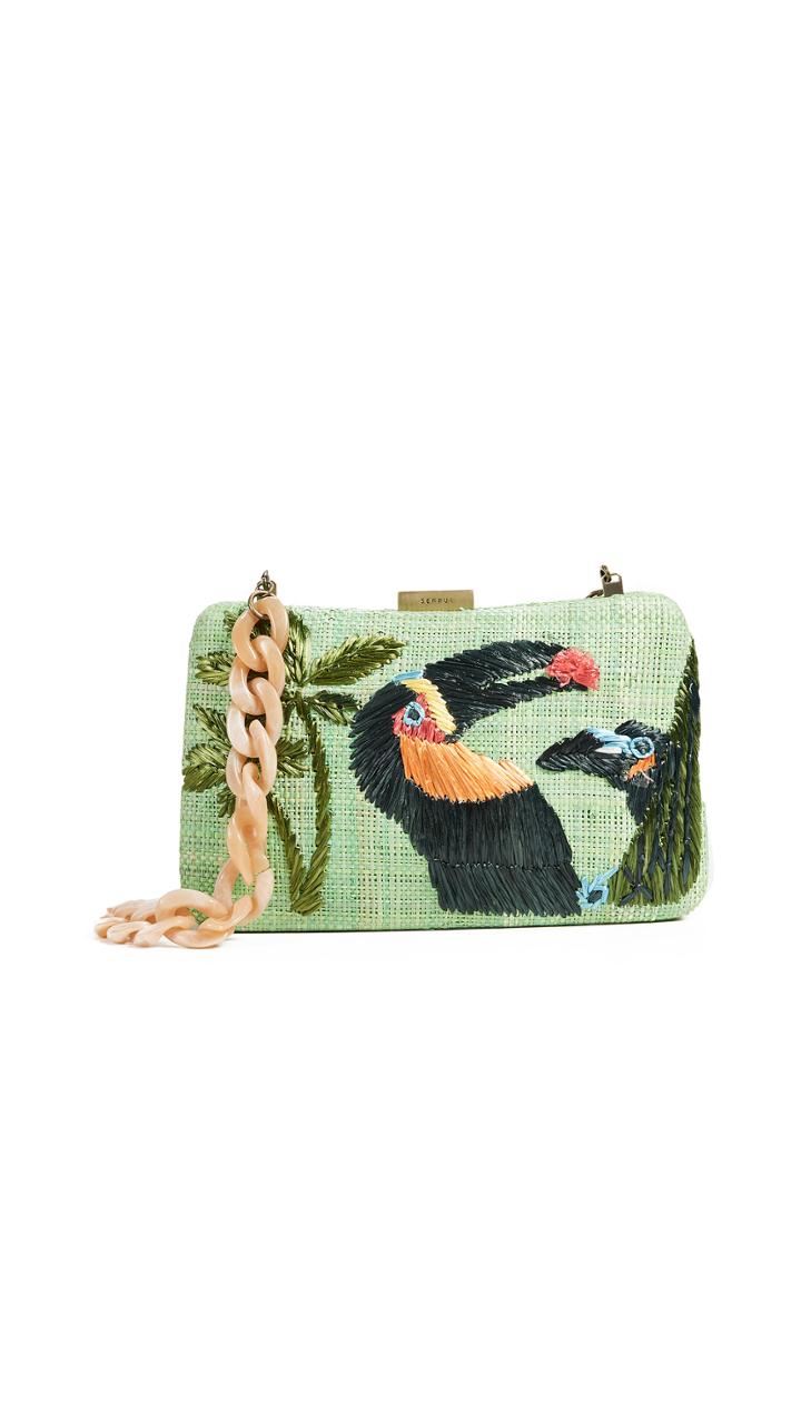 Serpui Marie Marissa Toucans Clutch