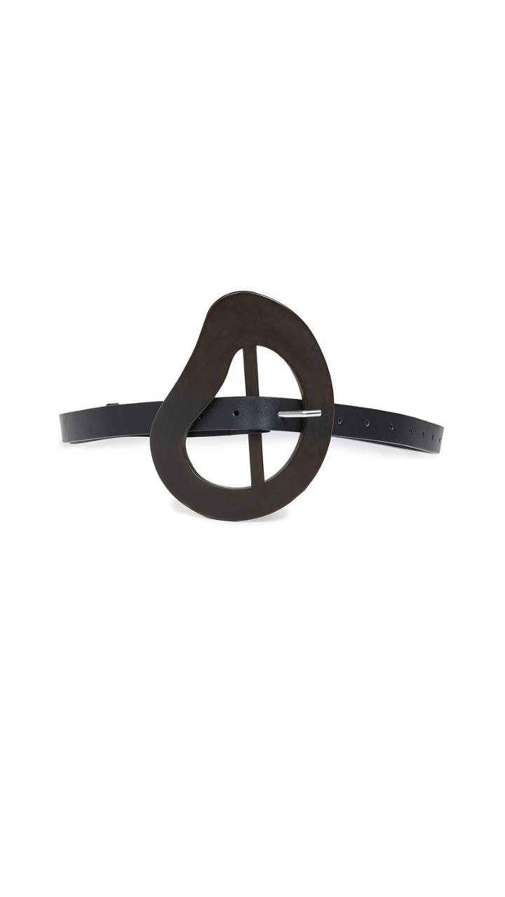 Tibi Thin Leather Belt