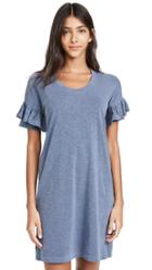 Sundry Short Sleeve Ruffle Dress
