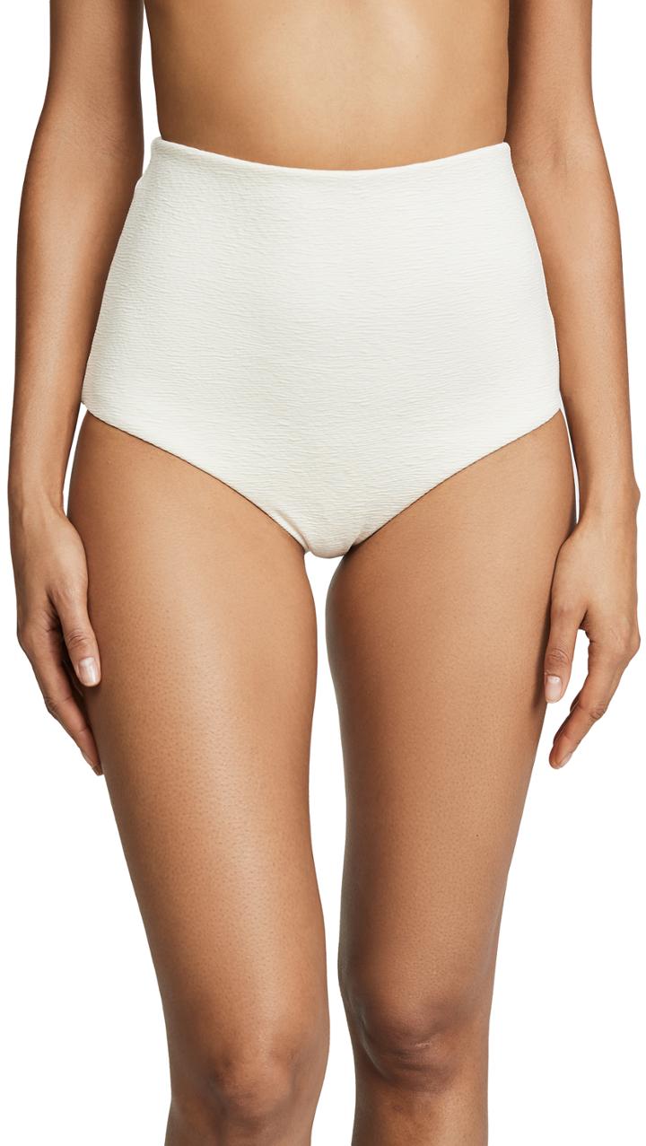 Mara Hoffman Lydia High Waist Textured Bottoms