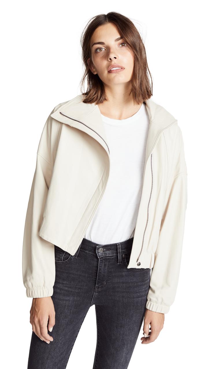 Vince Asymmetrical Leather Jacket