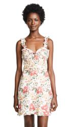 Wayf Cybill Lace Up Mini Dress