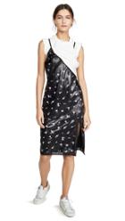 Alexander Wang T Shirt Hybrid Slip Dress With Lace Detail