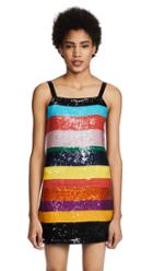 Alice Olivia Bridget Striped Sequin Dress