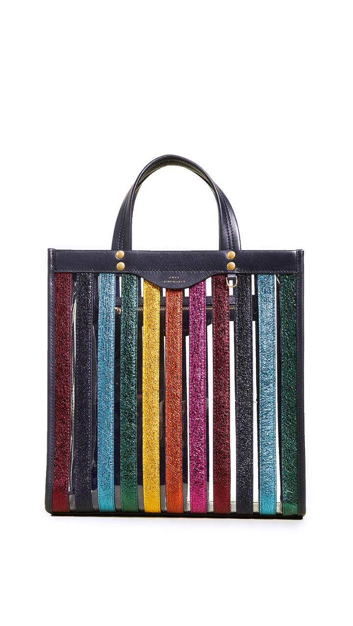 Anya Hindmarch Multi Stripes Small Tote