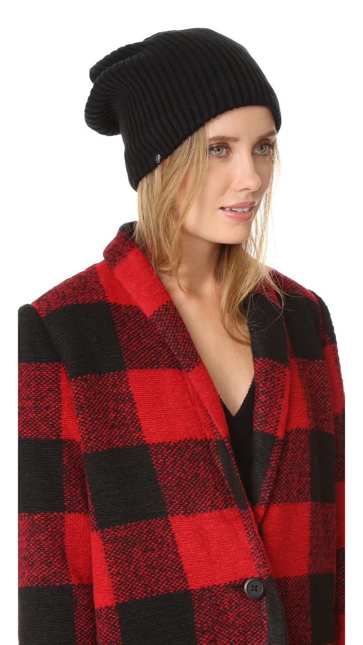 Plush Ribbed Fleece Lined Beanie