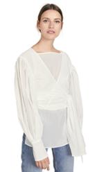 Adeam Layered Tied Sash Shirt