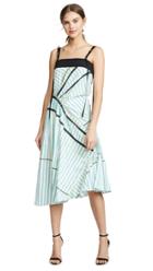 Cedric Charlier Asymmetrical Strap Midi Dress