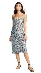 L Agence Jodie V Neck Silk Slip Dress