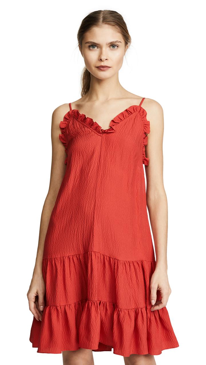 Rebecca Taylor Sleeveless Silk Slip Dress