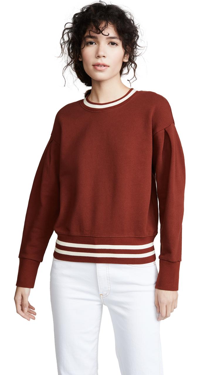 Madewell Acorn Rail Ribbed Sweatshirt