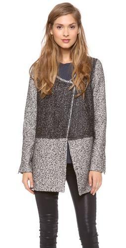 Robert Rodriguez Tweed Car Coat