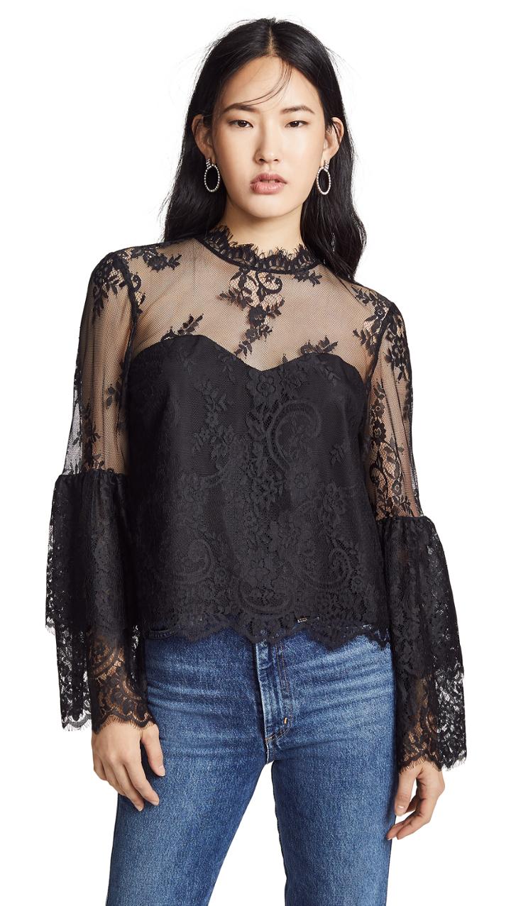 Cupcakes And Cashmere Davey Lace Blouse