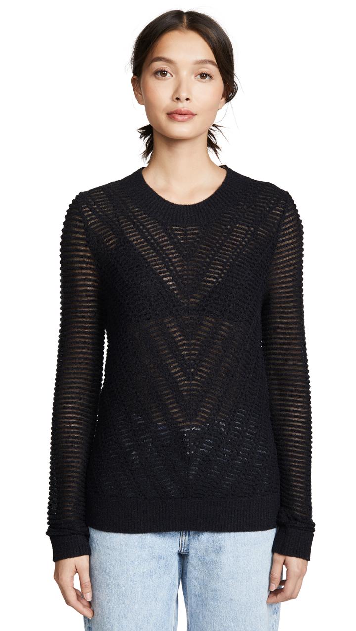 L Agence Taj Chenille Pullover