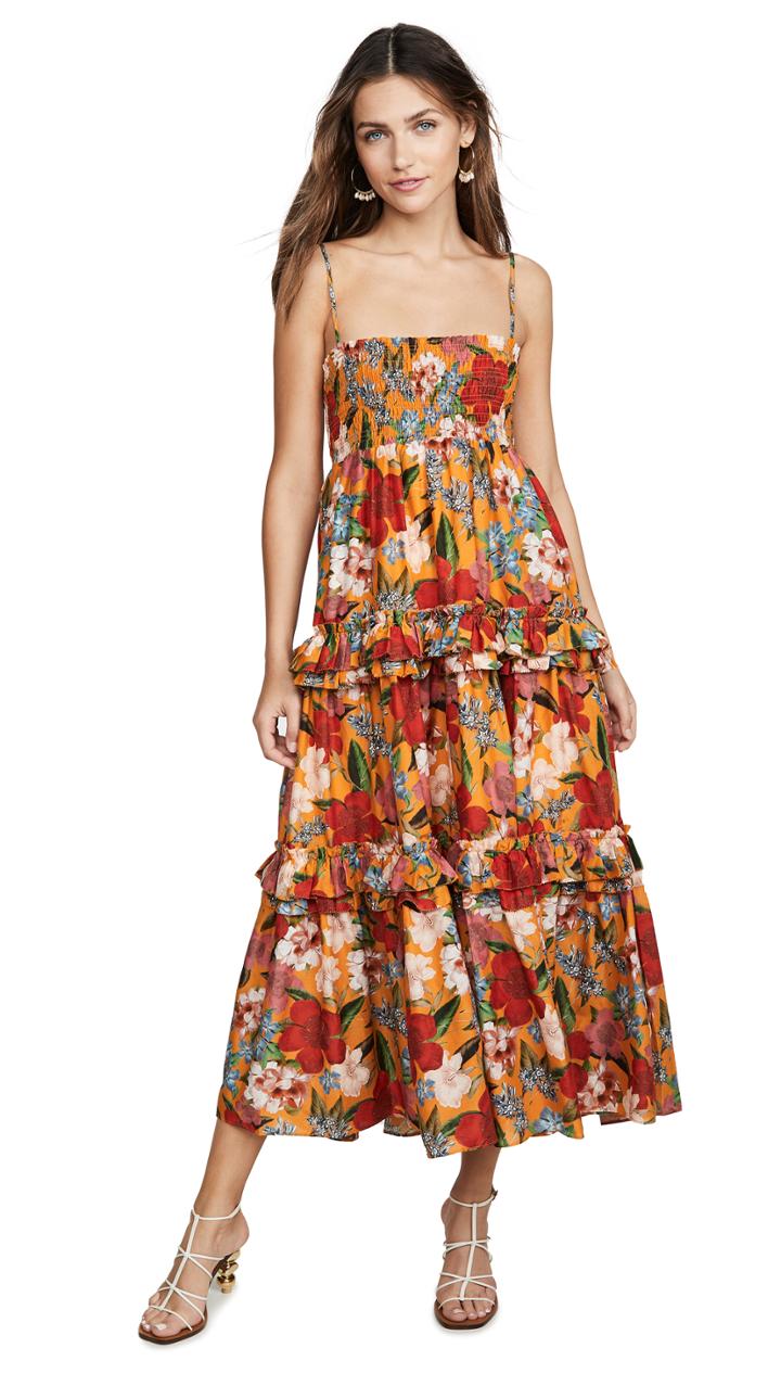 Nicholas Smocked Prairie Skirt Dress