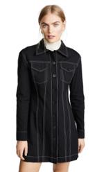 Derek Lam 10 Crosby Button Down Dress With Top Stitching